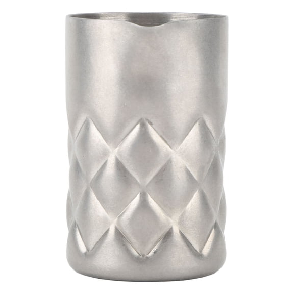 BIMZUC 304 Stainless Steel Mixing Glass 2 oz / 60 ml Rustproof Cocktail Shaker with Scale for Bar Silver