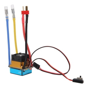 BIMZUC 320A Waterproof Brushed Electronic Speed Controller ESC with 5V/3A BEC Cooling Fan T Plug High Performance Power Module for 1/10 RC Car and Remote Control Boat (14.00 x 5.00 x 4.00 inches)