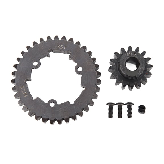 BIMZUC 35T Spur Motor Gear Set Steel RC Spur Gear Pinion for TRAXXAS X Maxx 6S 8S 1/5 RC Car 18T