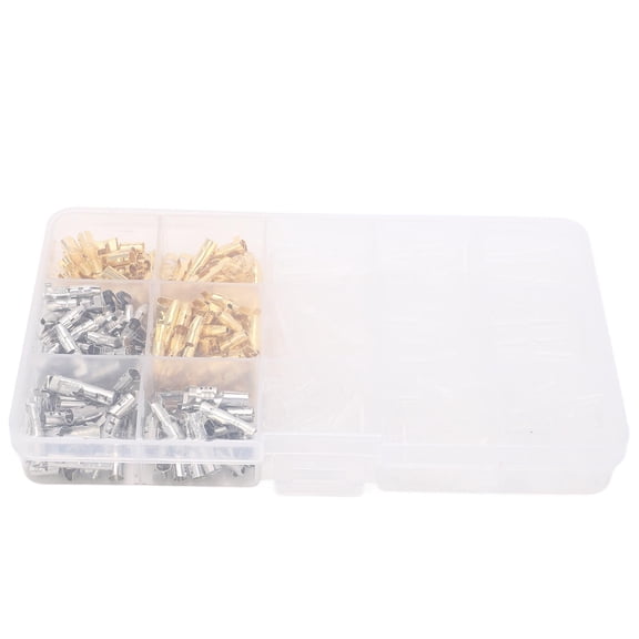 BIMZUC 360 Pcs Male Female Wire Spade Connector Brass Good Conductivity Wire Crimp Terminal Assortment Kit