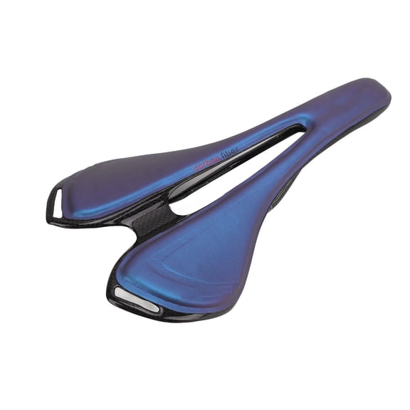 BIMZUC 3K Carbon Fiber Hollow Bicycle Saddle Ultra Light Mountain Bike Seat Cushion for Riding Cycling, Blue. Ideal for road and mountain bikes, weighing only 4.4 oz / 124g. Upgrade your ride today