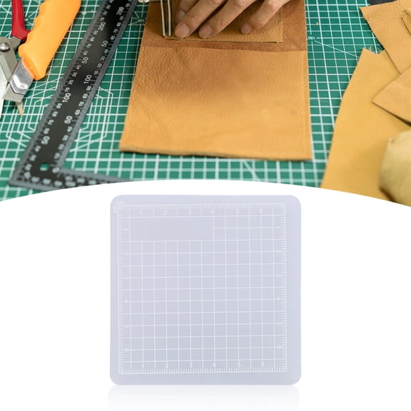 BIMZUC 3PCs Translucent Cutting Mat Non Slip Cut Board Crafts Collection Hand Made Tool for Sticker Scrapbooking Quilting Sewing Arts Small Size 3.15 x 3.15 inches / 8 x 8 cm [cite: 9]