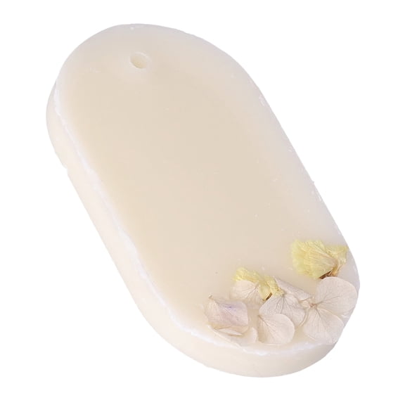 BIMZUC 3Pcs Aromatherapy Wax Tablets Freesia Flavor Wardrobe Deodorizer For Car Living Room Bedroom Closet Oval Random Flower Pattern Scented Long Lasting Air Freshener Fragrance Decor (11cm/4.33in)