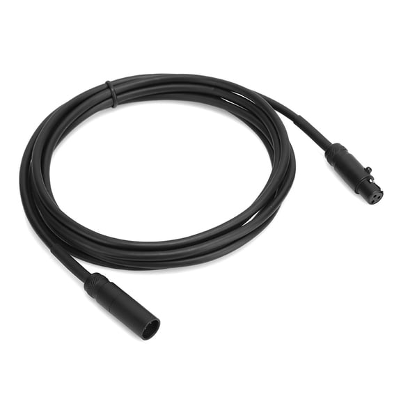 BIMZUC 3Pin Mini XLR Male to Female Audio Cable for Camcorder DSLR Camera Microphone Interface Connection, Professional Premium Audio Connecting Cord, 2 Meters / 6.56 Feet, Black