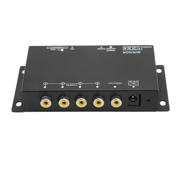 BIMZUC 4 Channel Mini MDVR Vehicle Digital Video Recorder 720P DC9-36V Split Screen Dash Cam Box for RV Van Truck Bus