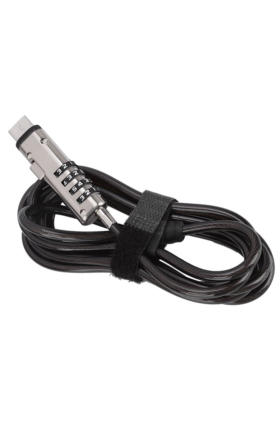 4-Digit Combination Laptop Security Lock Anti-Theft USB Cable for Notebooks (7.48 inches / 19 cm)