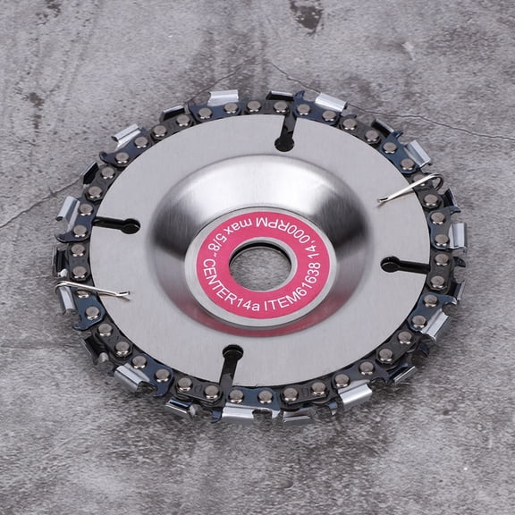 BIMZUC 4 Inch / 10.16 cm Chain Disc 22 Tooth Angle Grinder Fine Chain Saw Plate for Woodcarving Cutting Tool Durable Cemented Carbide Woodworking Attachment [cite: 5, 8]