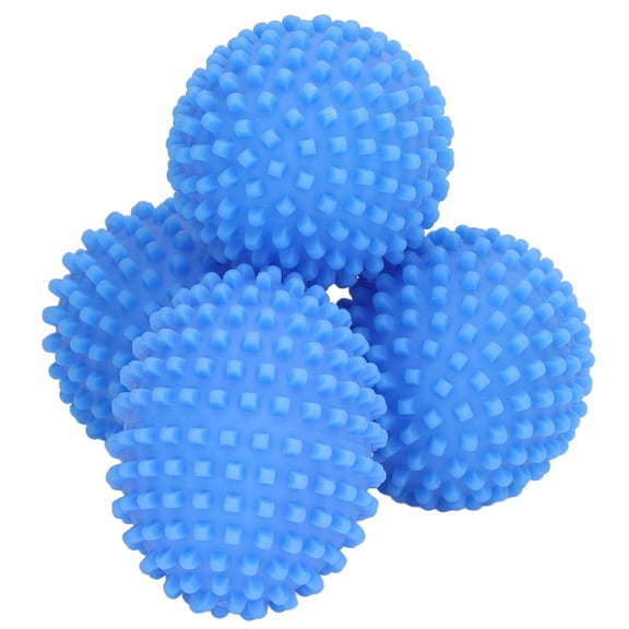 BIMZUC 4-Pack Oval Laundry Dryer Balls, Reusable PVC Balls for Faster Drying & Wrinkle Reduction