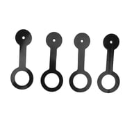 BIMZUC 4 Pack Silicone RV Shower Door Latch Strap   Durable, Easy Use, Portable Lock for Camper & Car Bathroom Doors