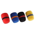 thumbnail image 1 of BIMZUC 4 Pcs High Density Foam Microphone Windscreen Soft Breathable Mic Cover for Studio KTV Random Color Universal Sponge Windshield 3.23 inches / 8.2 cm, 1 of 9