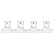 BIMZUC 4 Pcs Rail Guide Support Aluminum Alloy Linear Motion Bracket 16mm Rod Linear Shaft Support for Electronic Equipment 0.63 inches / 16 mm