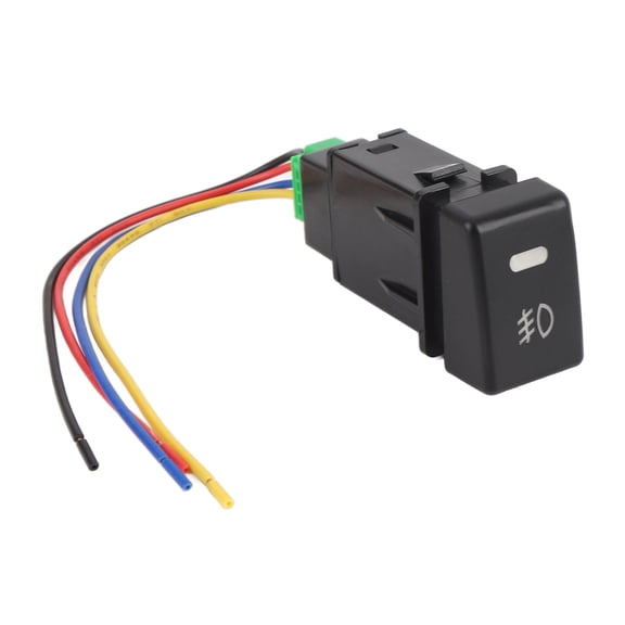 BIMZUC 4 Pole 12V Button Switch with LED Indicator Light Fog Light Push Button Switch Replacement for ISUZU MU-X