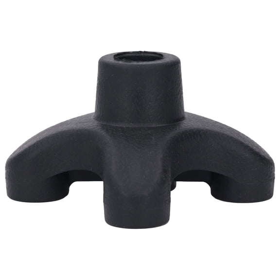 BIMZUC 4 Prong Heavy Duty Non Slip Walking Cane Tip Quad Base Replacement ABS Rubber for 19mm Shaft
