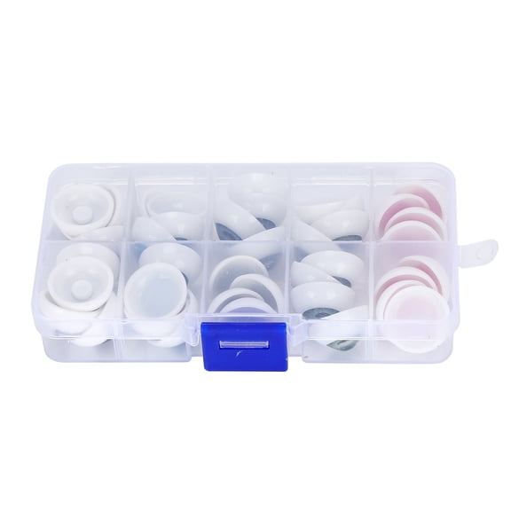 BIMZUC 40 Pieces Doll Eyeballs Half Round Plastic Eyes 20mm (0.78 inches) Colorful DIY Craft Modeling Bear Accessories Halloween Props Replacement Toy Parts