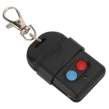 BIMZUC 433.92MHz Universal Garage Door Opener Remote Control Key Fob for Gate Doors LED Lights Windows Entrances Access Control (Red/Blue Buttons), 2.2 in / 56 mm