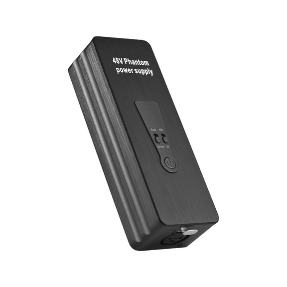 BIMZUC 48V 12V Phantom Power Supply for Condenser Microphones Rechargeable Portable Preamp