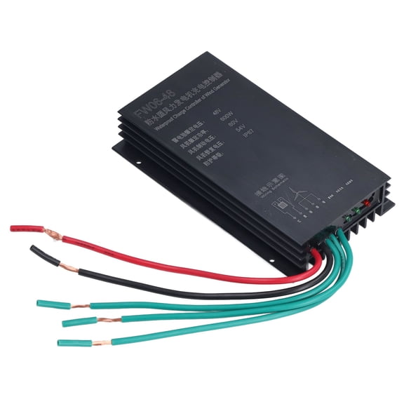 BIMZUC 48V 600W Wind Charge Controller Integrated Design Automatic Charging IP67 Waterproof Renewable Energy Generator Regulator for Home Use (48 Volts / 600 Watts)