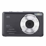 BIMZUC 4K 64MP Digital Camera with 18X Zoom, Compact Vlogging Point and Shoot Video Camera for Photography, 2.88 Inch Screen, Auto Focus, Portable, Black