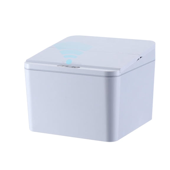 BIMZUC 4L Smart Motion Sensor Trash Can, Touchless Automatic Garbage Bin with Removable Lid for Home and Office, Matte Gray (1.06 Gallon / 4L)