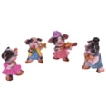 thumbnail image 1 of BIMZUC 4Pcs Pig Ornaments Textured Exquisite Vivid Cartoon Cute Pig Statue for Bedroom Living Room Desk Decoration, Resin Figurine Knick-Knacks Home Gift (12.2 inches / 31 cm), 1 of 8