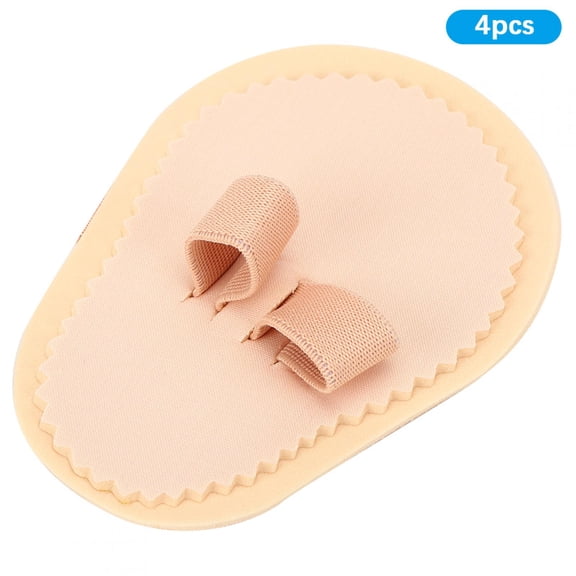 BIMZUC 4pcs Toe Straightener Separators Protector Bunion Splint Corrector Toe Spacer Cover Guard 2 Hole Design for Overlapping Toes and Foot Pain Relief, 5.91 inches / 15 cm, Classic White