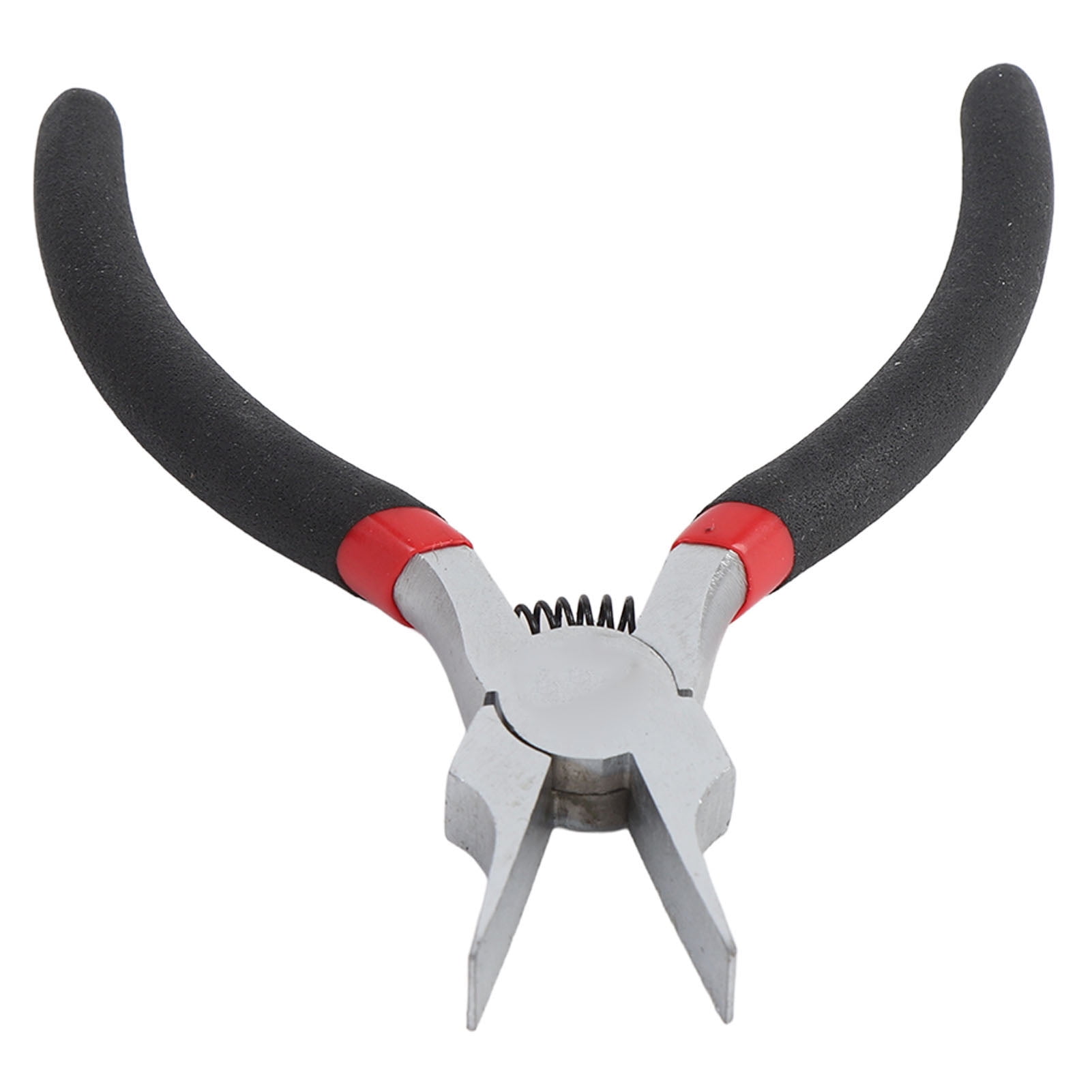 BIMZUC 5.31 Inch / 13.5 cm Wide Flat Nose Pliers Multifunctional Ni Iron Alloy Thin Needle Nose Jewelry Pliers for Crafting Wire Bending