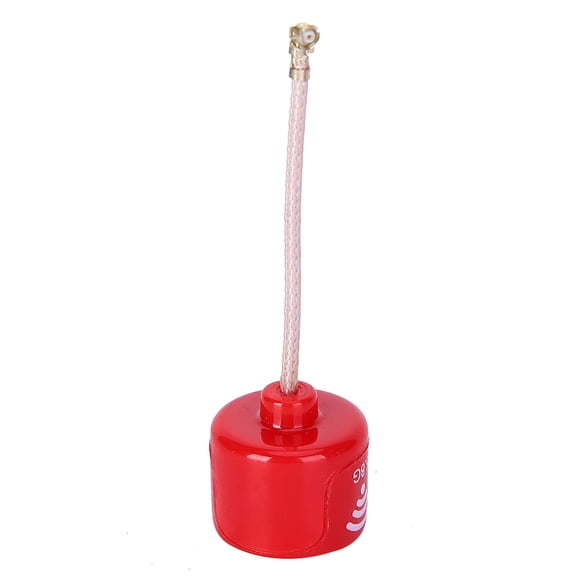 BIMZUC 5.8Ghz 3dBi RHCP High Gain Antenna for FPV Racing Drone Replacement Parts, Red Lollipop 3 Omnidirectional Transmitter Receiver Accessory, UFL Connector (2.5 inches / 63.5 mm Length)