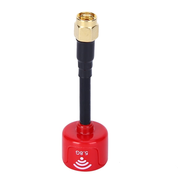 BIMZUC 5.8Ghz 3dBi RHCP High Gain Antenna for FPV Racing Drone, Red SMA Inner Needle (3.54 inches / 9 cm)