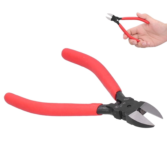BIMZUC 5 Inches / 12.7 cm Cutting Pliers Diagonal Wire Cutter Chrome Vanadium Steel Rebound Spring Trimming Tool for Electrical Work, Plastic Burrs, and Network Cables