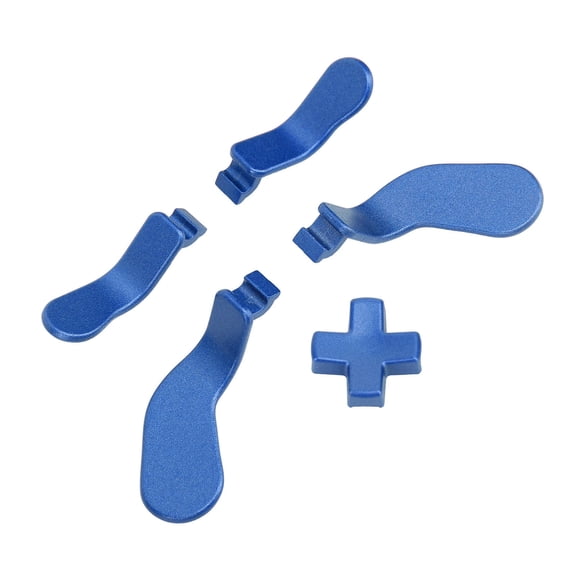 BIMZUC 5 Pcs Controller Paddle and D Pad Precise Fit Stainless Steel D Pad Paddles Replacement for Elite Series 2 and Core Blue