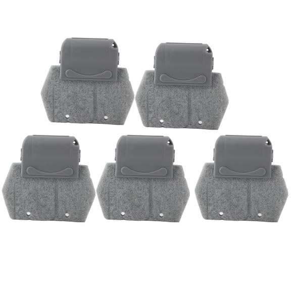 BIMZUC 5-Piece Window Groove Cleaning Brush Set - Detachable Track & Door Corner Cleaning Tools, Gray