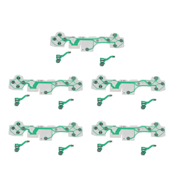 BIMZUC 5 Set Flexible Ribbon Cable for PS5 Replacement FPC Gamepad Handle Conductive Film for PlayStation 5 Controller Repair Parts (13 cm / 5.12 inches)