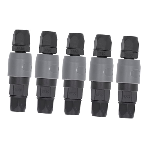 BIMZUC 5 Set Pneumatic Quick Connector C Type Self Locking Air Compressor Hose Coupler Plug Socket SP+PP30 Air Tool Fittings 5.91 inches / 15 cm Length for Mechanic Automotive