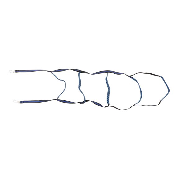 BIMZUC 5 Steps Boarding Rope Ladder Portable Universal Boat Rope Ladder with Climbing Buckle for Inflatable Boat Kayak Blue (7.87 inches / 20 cm)