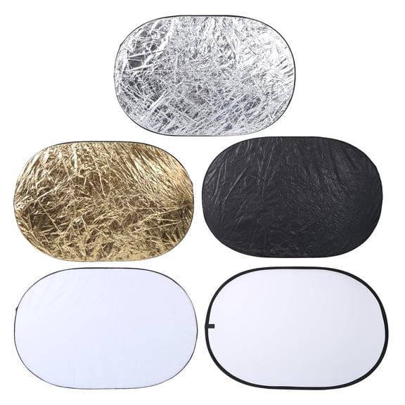 BIMZUC 5 in 1 39.4 x 59.1 inches / 100x150cm Portable Background Board Reflector Collapsible Lighting Diffuser Disc