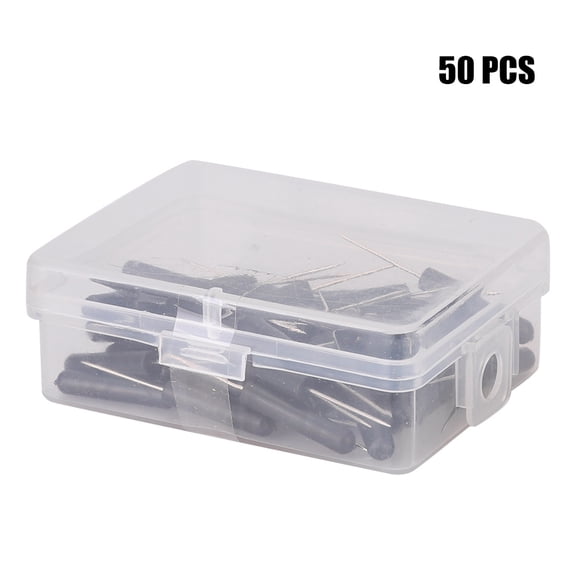BIMZUC 50 Pcs Military Geomorphology Map Push Pin Office Home Document Fixing Pin Thumb Tack Black
