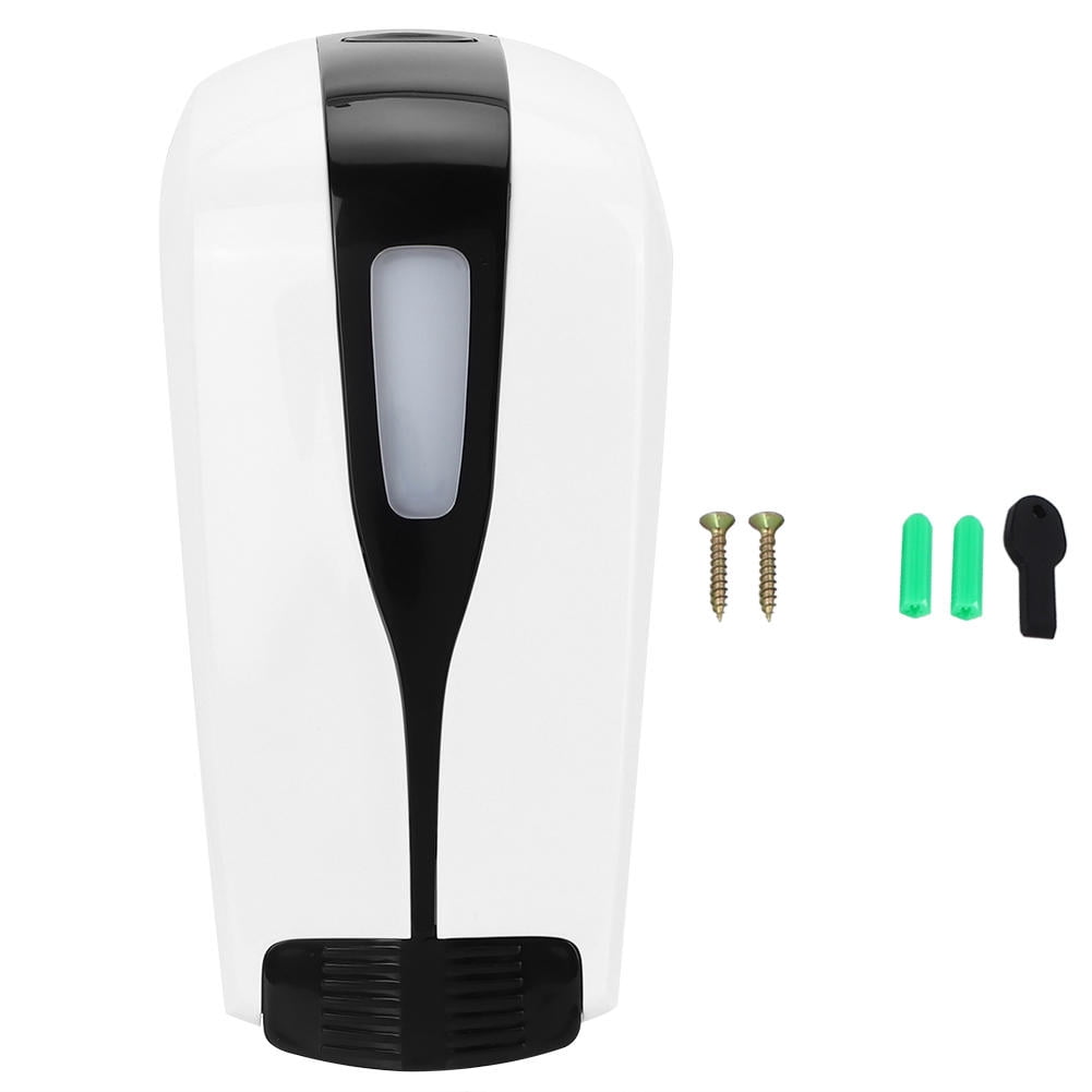 BIMZUC 500 ml Wall‑Mounted Liquid Soap Dispenser with Locking Cap, Dual‑Nozzle, Clear Window & Scale – Ideal for Hotels, Offices & Public Restrooms