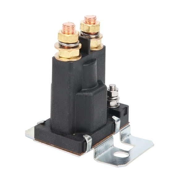BIMZUC 500A 24VDC Start Relay 4-Pin Normally Open Stainless Steel Automotive Switch Relay, Heavy Duty Continuous Duty Contactor for Vehicles, 3.54 inches / 9 cm, Silver Color, Direct Replacement Part