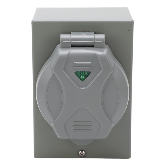 BIMZUC 50A Generator Power Inlet Box, Weatherproof NEMA 3R Power Input Box for Outdoor Socket, 12500W 125V/250V AC Aluminum Alloy Electrical Inlet Box Compatible with RM50PB CS6375, 21x14x12 in