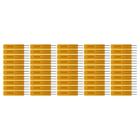 BIMZUC 50PCS Thin Film Thermistor MF55 B3950 Insulated Thermal Resistor 502F 5K Ohm (3.94 inches / 10 cm Length) for Communication Network