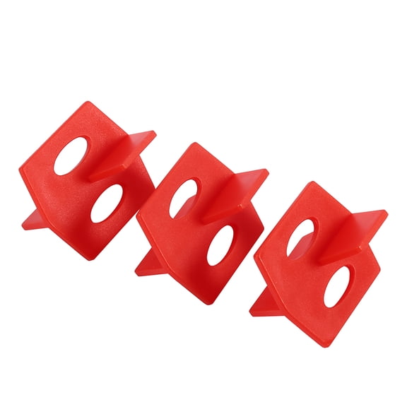 BIMZUC 50Pcs 1/16 Inch / 2 mm Red Tile Leveling System 3-Sided Spacer Cross and T-Shape Ceramic Floor Wall Tools