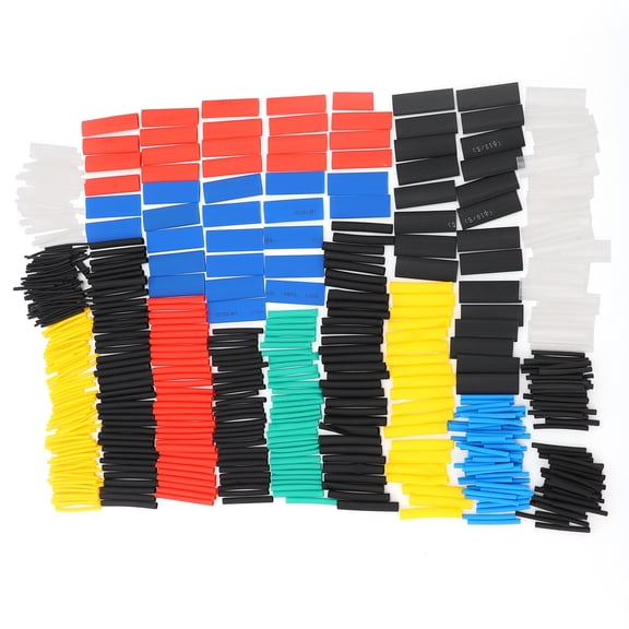 BIMZUC 580Pcs Heat Shrinking Tubing Set Nylon Insulated Waterproof Colorful Shrinkable Tube Wire Wrap Assortment (1.77 inches / 45 mm Length)