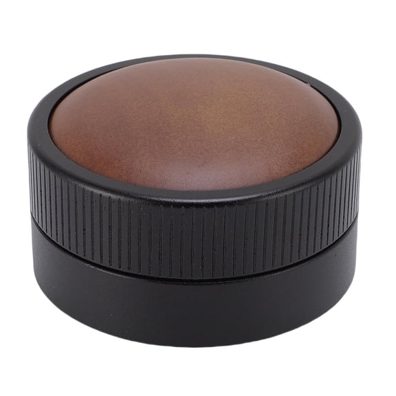 BIMZUC 58mm Stainless Steel & Walnut Wood Coffee Tamper Distributor – Gravity‑Adaptive Leveler for Café & Home Use