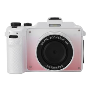 BIMZUC 5K Digital Camera 80MP WiFi Vlogging Camera 18X Digital Zoom Point & Shoot Camera with 3.0 Inch Screen, Dual Lens, Anti-Shake, Gradient Pink (5.9 in / 15 cm)