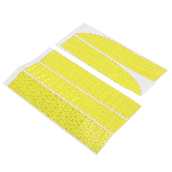 BIMZUC 5PCS Strong Reflective Stripe Sticker High Intensity Night Visibility Universal Waterproof Fluorescence Yellow (7.87 inches / 20 cm)