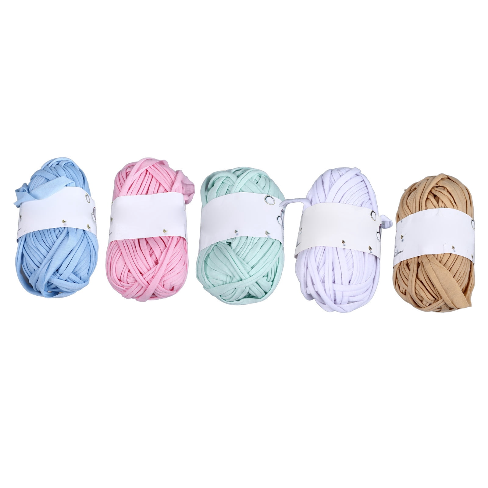 BIMZUC 5Pcs Super Chunky Yarn for Crocheting and Knitting, Thick Bulky Cloth Yarn for Dolls Shoes Bags Crafts