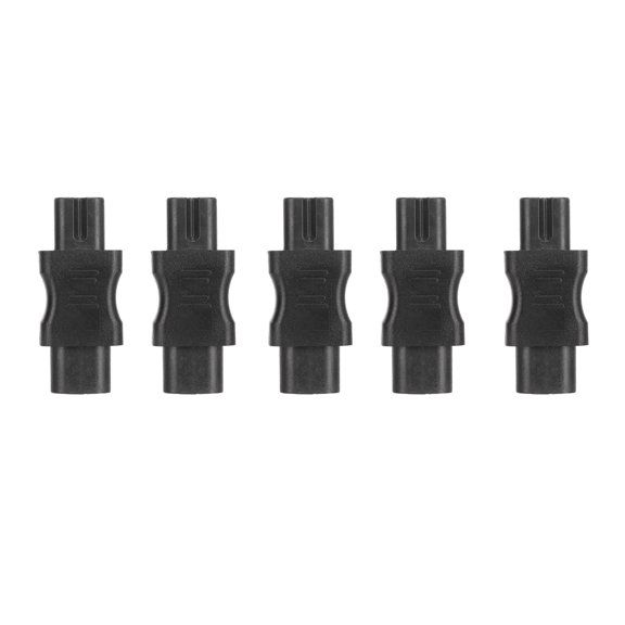 BIMZUC 5pcs IEC320 C8 to IEC320 C7 Converter Connector 2 Pin 2500W Power Adapter for Laptop, UPS Socket, Computer Receptacle Block PDU Chassis, 10A 250V Voltage Extender Extrusion JD-37