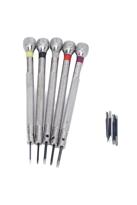 5pcs Watch Screwdriver Set Steel Different Sizes Professional Manul Watch Repair Tool Kit