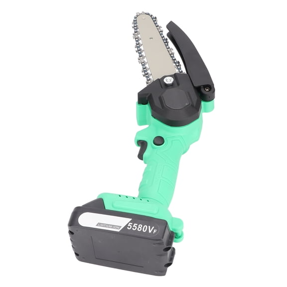 BIMZUC 6 Inch Electric Power Chain Saw Multifunctional Lithium Battery Handheld Small Chainsaw (15.24 cm)