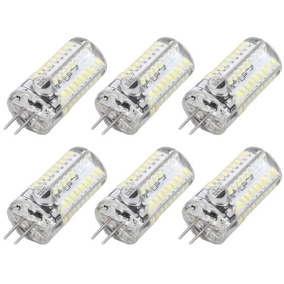 BIMZUC 6 Pcs G4 LED Bulbs Bi Pin Base Light Bulbs 5W LED Corn Bulbs for Landscape Lighting Home Lighting Pure White 6000-6500K 500LM 1.65 inches / 4.2 cm Replacement Bulb
